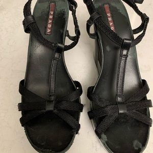 Prada wedge sandals